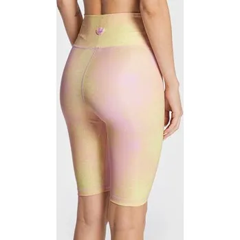 Dámské kraťasy adidas Cyklistické šortky Allover Print HL6601 Žlutá Slim Fit 30