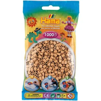 Dětské navlékací korálky Hama Midi korálky 1000 korálků 207-75 dub