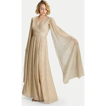 Dámské šaty Swing Večerní šaty 5AK09700 Zlatá Regular Fit 44