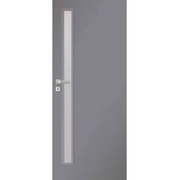 Interiérové dveře Pol-Skone interiérové dveře HAPTIC 05CZ s prosklenou výplní 80L, titano