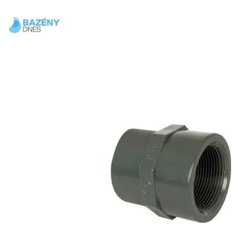 PVC tvarovka - Mufna přechod. red. 50 - - 40 x 1 1/2“ int.