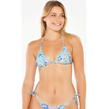 Dámské oblečení DECATHLON Dámské plavky horní díl s posuvnými trojúhelníky Mae 44 MODRÁ