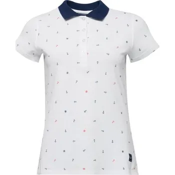 Dámské triko s límečkem Willard WABISA XL Bílá, Tmavě modrá, Červená