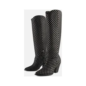 Dámské kozačky L37 Kozačky GIVE ME THE NIGHT Černá 41