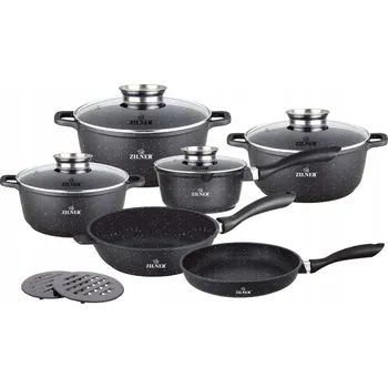 Klonberg Sada mramorových hrnců 12ks KB-4027 indukce