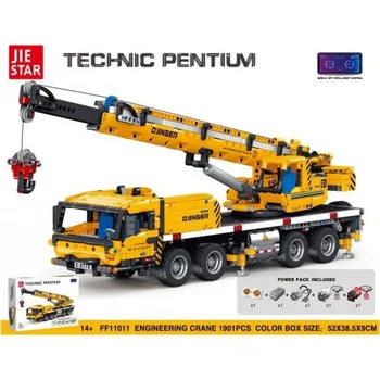 Hračka iMex Toys stavebnice JIESTAR ff11011 Mobilní jeřáb 1901 ks