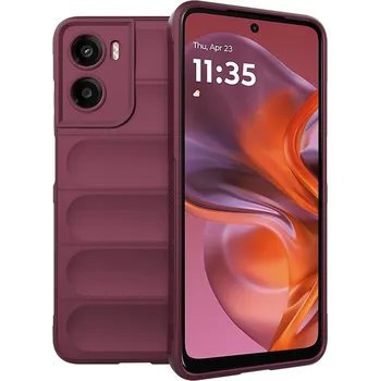 Pouzdro na mobilní telefon Techsuit - Magic Shield - Motorola Moto E15 - Bordeaux