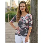 Dámské triko KIXMI KRISTIE TMAVĚ ŠEDÁ S