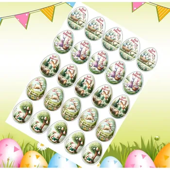 Jedlá dekorace na dort Cukrárna VeHa – Velikonoční vajíčka – 25 ks – Fondánový list