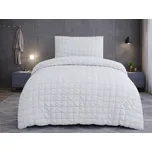 Jahu Krepové povlečení 140x200 + 70x90 cm - Naomi světle šedá