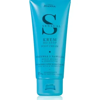 Kosmetika na nohy Joanna Sensual Foot Cream hydratační a vyživující krém na nohy Goat Milk & Prebiotics 100 g