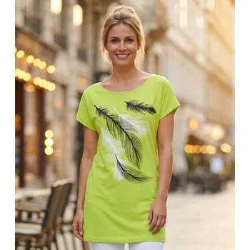 Dámské tričko Dámské prodloužené triko ALTISPORT CARRYOVER ALW112123 LIMETKOVÁ S