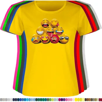 Dámské tričko damske-levne-bavlnene-tricko-digitalni-potisk-xxxxx Barva: Yellow - žlutá, velikost: 3XL