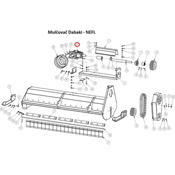 Mulčovač 1 - 5 - převodovka NEFL (EF, G.US)
