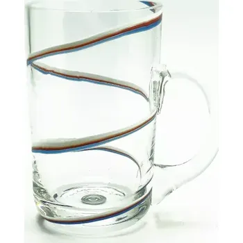 přísavka na sklo Skleněný Půllitr 0,5l - Česká trikolora | 126257