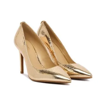 Dámské lodičky Lodičky MICHAEL Michael Kors Alina Flex High Pump 40R4HNHP1M Zlatá 41