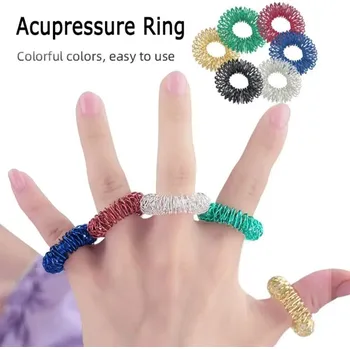 Prsten Refined masážní prsten proti stresu | masážní kroužek, masážní prsten - bronzová