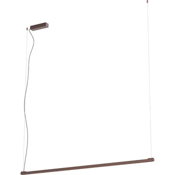 Redo Závěsné LED lineární svítidlo CRISP 41W, š. 146 cm, stmívatelné Barva: Stříbrná-kávová, Barva světla: 2700K