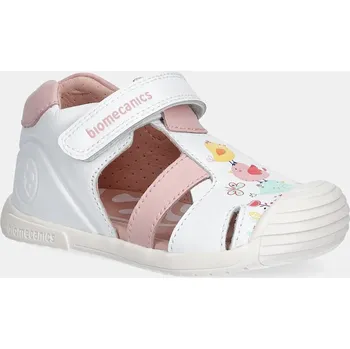 Dívčí sandály Dětské kožené sandály Biomecanics 252106 bílá 00X, EUR 21
