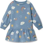 720491 - Tchibo - Dívčí teplákové šaty - pro miminko - vel. 86/92 - barva: modrá/s potiskem