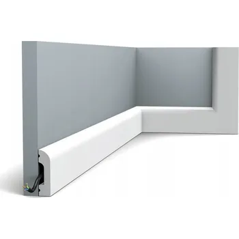 soklová lišta Lišta Orac Decor PVC 13 x 50, délka 200 cm, bílá