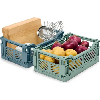 Úložný box 719492 - Tchibo - Skládací úložné boxy - barva: zelená