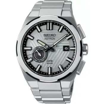 Hodinky Seiko - SSJ037J1 - GPS Solar Silvertone ‘Earth’ Limited Edition