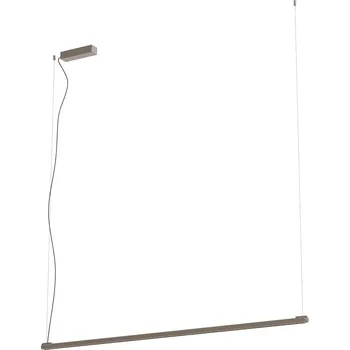 Redo Závěsné LED lineární svítidlo CRISP 41W, š. 146 cm, stmívatelné Barva: Stříbrná-kávová, Barva světla: 3000K