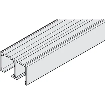 Interiérové dveře Vodící hliníkový profil s rozšířením pro pevné zasklení, Slido D-line11 - těsnění 12 - 12,7 mm, transp. , 10 m