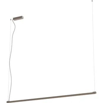 Redo Závěsné LED lineární svítidlo CRISP 48W, š. 172 cm, stmívatelné Barva: Stříbrná-kávová, Barva světla: 2700K