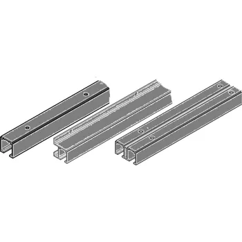Interiérové dveře Vodící hliníkový černý profil pro posuvné dveře, SLIDO D-Line11 typ A, délka 6m, povrch černý