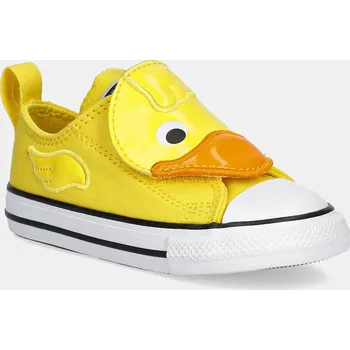 Chlapecké tenisky Dětské tenisky Converse CHUCK TAYLOR ALL STAR ONE STRAP A11838C žlutá 11X, EUR 26