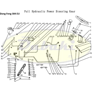 Zahradní traktor 254-9.40.021-1 Trubka (Oil delivery pipe-front part) Dong Feng (č.32/50)