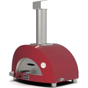 Zahradní gril Alfa Forni 1 PIZZA Hybrid LPG antik červená