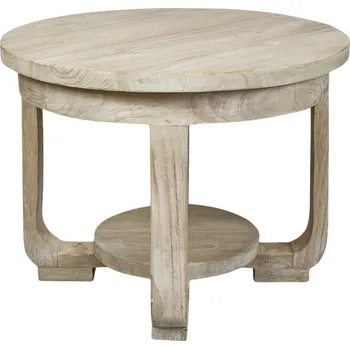 Konferenční stolek Stolek Antyki24 kulatý 60,5 x 43 x 46,5 cm, odstíny hnědé