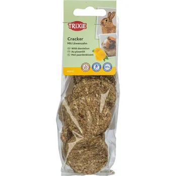 Krmivo pro hlodavce Trixie Cracker, sušenky pro hlodavce s pampeliškou, ⌀ 4 cm / 150 g