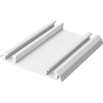 Nábytkové kování Aluprofil Kolejnice spodní 75 mm - Bílá lesklá - 4 m