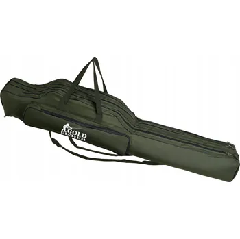 Pouzdro na prut OBAL NA PRUTY RYBÁŘSKÁ TAŠKA POUZDRO 3 KOMORY NA RYBY PEVNÉ 140 CM