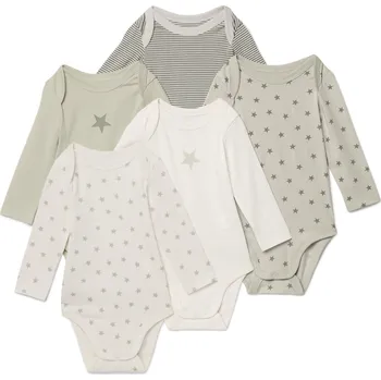 Kojenecký body 720925 - Tchibo - Rostoucí body pro miminka - pro miminko - vel. 86/92 - barva: bílá/s potiskem