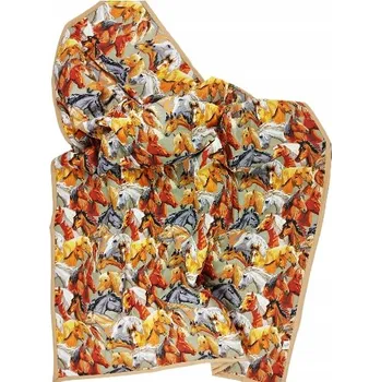 Přehoz na lůžko Narzuta na postel pro koně 140/220 cm 100% bavlna