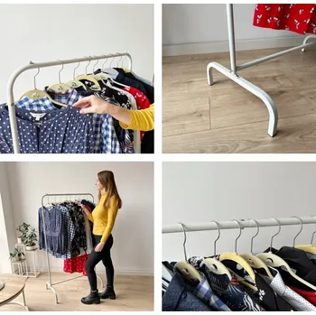 Věšák Stojanový věšák kovový Gockowiak bílý