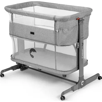 Dětská postýlka Kidnort Postýlka Snäckskal Světle šedá