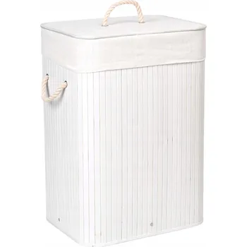 Koš na prádlo Koš na prádlo bambusový bílý