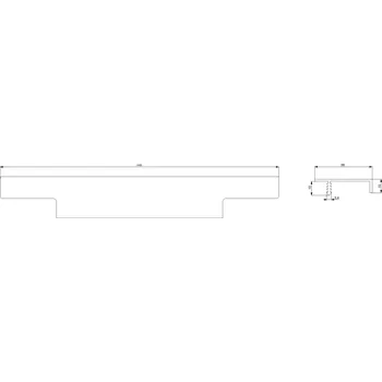 Nábytkové kování Nábytková úchytka Ramara eloxovaný hliník - 446 mm