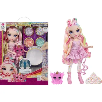 Panenka Rainbow High Panenka Lesklá Slime BELLA Růžová Shimmers Příslušenství