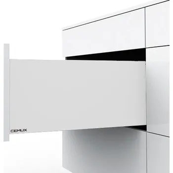 Nábytkové kování Cemux H Box Slim zásuvka bílá H199 - 350 mm