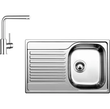 Nerezový dřez Blanco Tipo 45 S Compact + Mila chrom