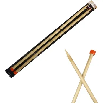 Nástroj na niť a příze Dřevěné jehlice Knitpro Basix Birch 40 cm 10 mm