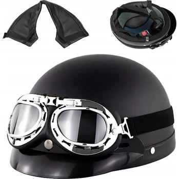 Helma na motorku MOTOCYKLOVÁ PŘILBA DĚTSKÁ ENDURO QUAD S BRÝLEMI + rukavice