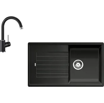 Granitový dřez Blanco ZIA 5 S + Mida - Černá